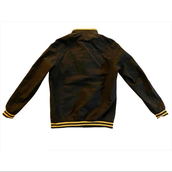 West Louis Men’s Navy Blue Bomber Jacket - Picture 3 of 7